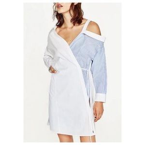 Zara cold shoulder wrap dress - Small